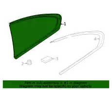 Side window, 51377424835 BMW