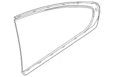 Side window, 51377424836 BMW