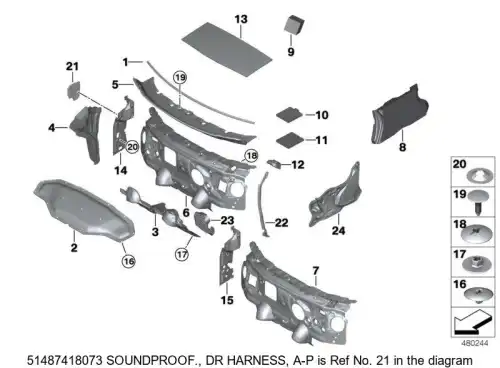 Soundproof., 51487418073 BMW