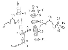 Spring strut 37106869021 BMW