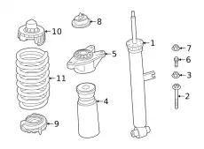 Spring strut 33526879208 BMW