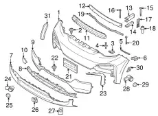 51117462300 Накладка бампера П Пд BMW