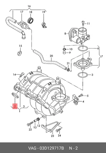ПРОКЛАДКА 03D 129 717 B VAG