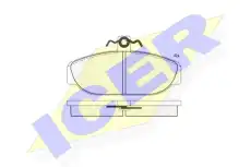 Тормозные колодки дисковые ICER 181014