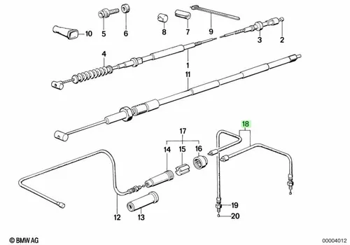 Тяга привода стартера Л 32731454605 BMW