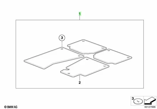 Коврики в салон BMW 51 47 0 429 207