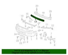 Усилитель бампера HONDA 71170SJCA00