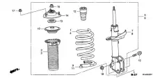 ABSORBER UNIT, R. FR 51605SHJL31 HONDA