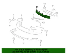 Абсорбер-усилитель бампера HONDA 71570TP6A00