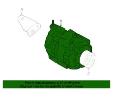 AC GENERATOR ASSY 31100R70A11 HONDA