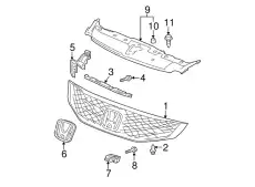 Решетка радиатора HONDA 71121SVAA50