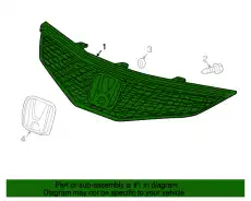 Решетка радиатора HONDA 71121TK6A11