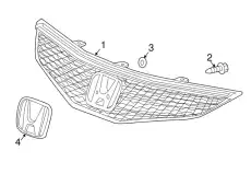 Решетка радиатора HONDA 71121TK6A11