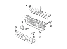 Решетка радиатора HONDA 75101SCVA02ZD