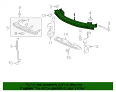 Усилитель бампера HONDA 71130TG7A50
