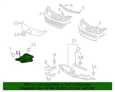 BEAM, FR. GRILLE CEN 71150T7AJ00 HONDA
