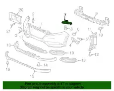 BEAM, R. FR. BUMPER 71140T7AJ00 HONDA
