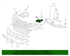 BEAM, R. FR. GRILLE 71151T7JH00 HONDA