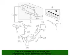 BLADE RUBBER 76632SECA11 HONDA