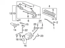 BLADE RUBBER 76632SECA11 HONDA