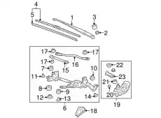 Щетка стеклоочистителя 76620TK6A01 HONDA