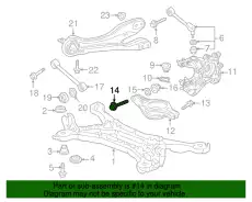  BOLT, LOWER ARM ADJU 52387SHJA02 HONDA