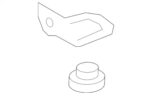 BRACKET B, RADIATOR 74176TBAA00 HONDA