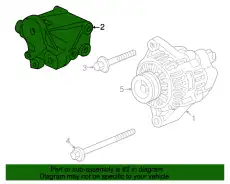 BRACKET, AUTO TENSIO 31160PCX000 HONDA