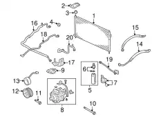 BRACKET, COMPRESSOR 38930PCX000 HONDA