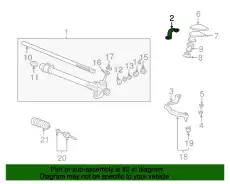 BRACKET, STEERING GE 53435S04J50 HONDA