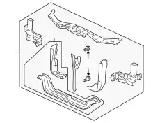 BULKHEAD COMP,FR 60400S9V306ZZ HONDA