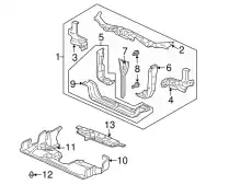 BULKHEAD COMP,FR 60400S9V306ZZ HONDA
