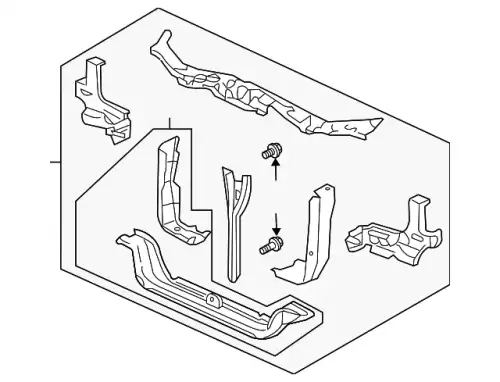 BULKHEAD COMP,FR 60400S9V306ZZ HONDA