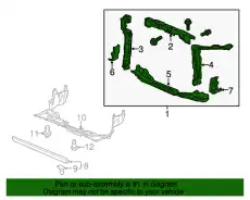 BULKHEAD COMP,FR 60400TR3A02ZZ HONDA