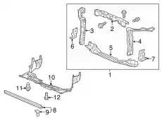 BULKHEAD COMP,FR 60400TR3A02ZZ HONDA