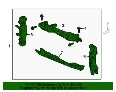 BULKHEAD COMP., FR. 60400T5RA00ZZ HONDA