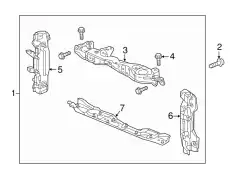 BULKHEAD COMP., FR. 60400T5RA00ZZ HONDA