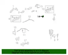 Ручка двери HONDA 72161TA0A01ZC