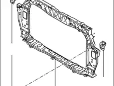 CARRIER ASSY-FRONT END MODULE 641011W003 MOBIS