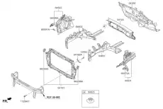 CARRIER ASSY-FRONT END MODULE 641011W003 MOBIS