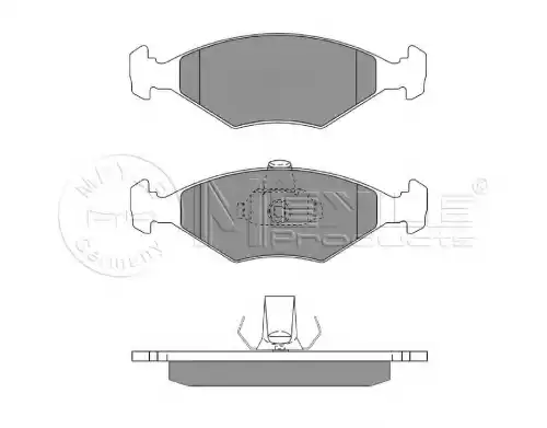 Тормозные колодки дисковые MEYLE 025 237 7518