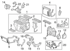 79115SZAA02 СУБМОДУЛЬ СЕРДЕЧНИКА В СБОРЕ, ОБОГРЕВАТЕЛЬ HONDA