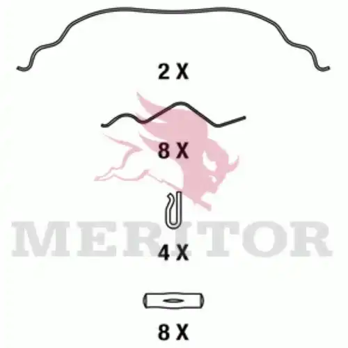 Тормозные колодки дисковые MERITOR MDP3090K