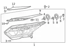 Фара HONDA 33101T7AJ51