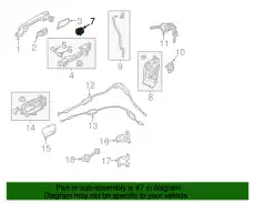 Ручка двери HONDA 72143TR0A01