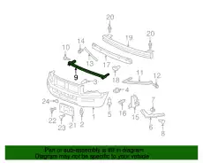 CTR UP BEAM COMP, 71140SJCA00 HONDA