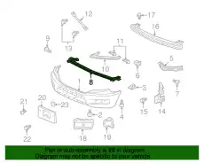 CTR UP BEAM COMP, 71140SJCA10 HONDA