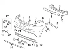DIFFUSER, RR. BUMPER 71502SZTJ00 HONDA
