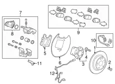 DISK, RR. BRAKE 42510T7WA02 HONDA