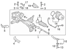 Рулевой наконечник HONDA 53610TMBH01